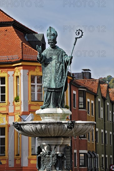 Willibald Fountain in the Marktplatz square