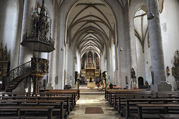 Altar and pulpit in Eichstaett Cathedral