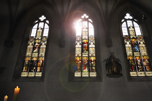 Windows in the Blessed Sacrament Chapel of Eichstaett Cathedral