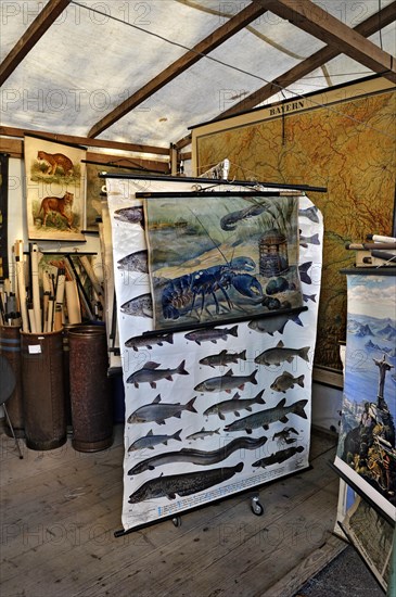 Old hanging scroll images at the Auer Dult annual market