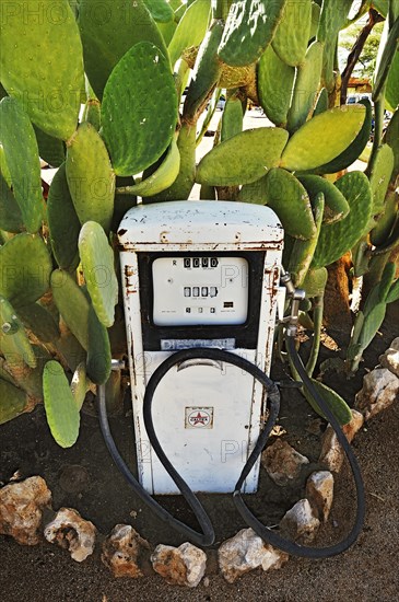 Old gas pump