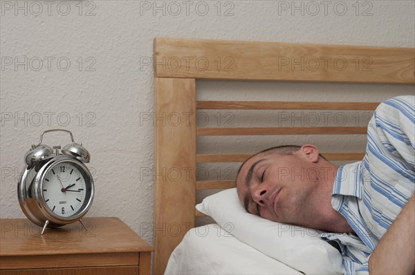 Man having a nap during the afternoon