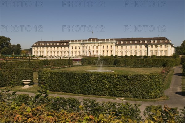 Garden view of Germany's largest Baroque palace