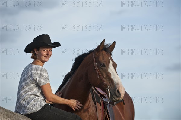 Woman with a Quarter Horse