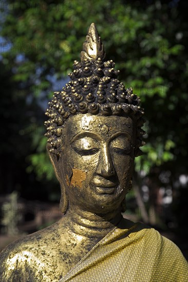 Buddha statue in the temple complex of Wat Jedyod