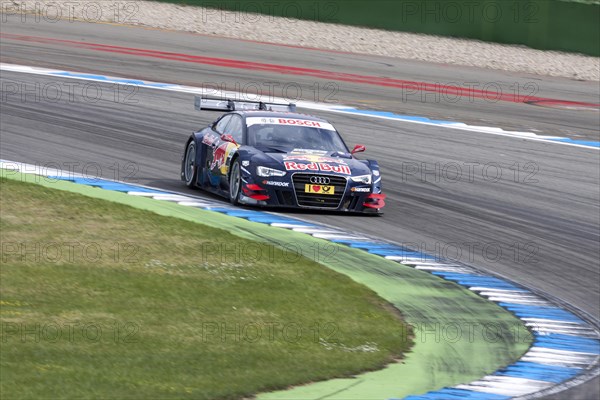 DTM race car of Mattias Ekstroem at the Hockenheimring race track