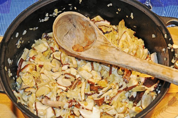 Freshly cooked mushrooms