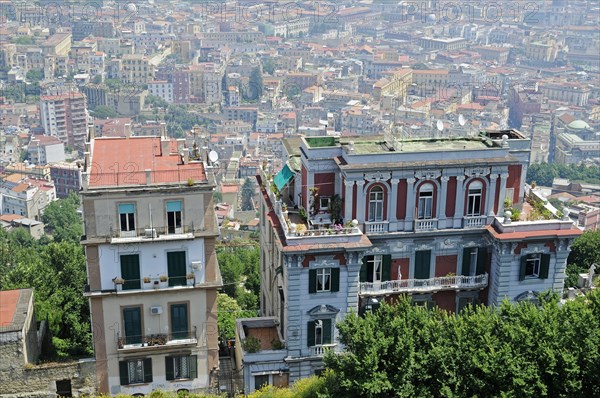 View from the Vomero district across the city of Naples