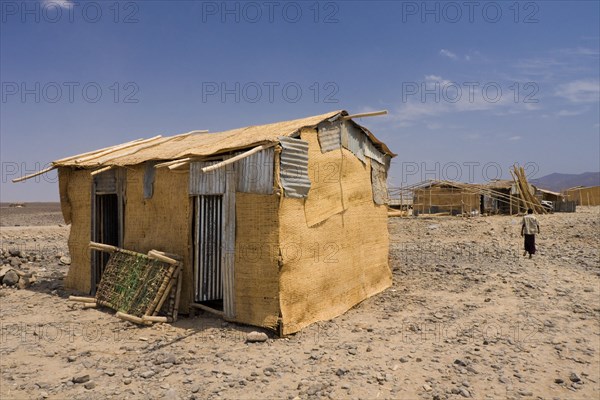 House of salt workers at the Afdera settlement