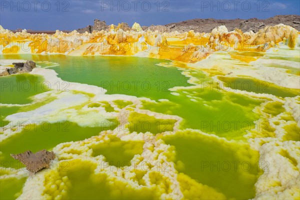 Landscape shaped by hydro-thermal activity at the Dallol volcano