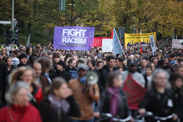 Protest of refugees in Berlin