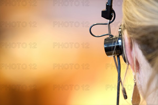 Woman with headphones