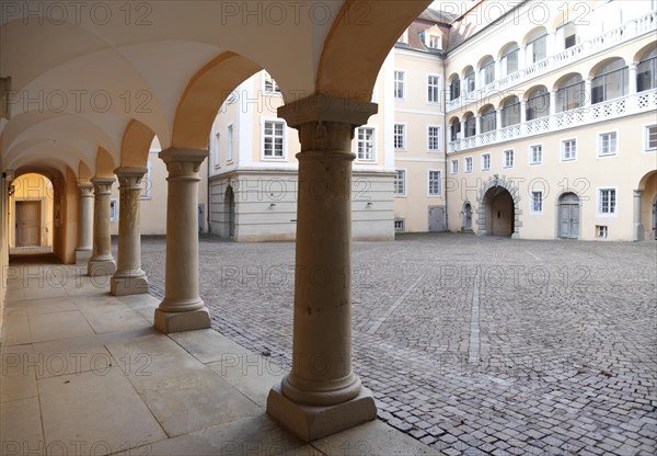 Courtyard with arcades