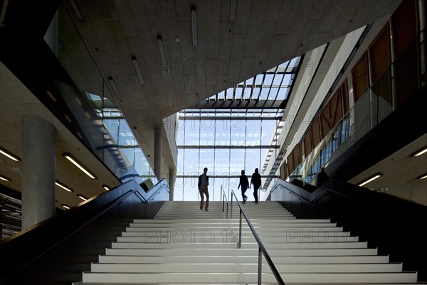 Stairs to the multi-storey building