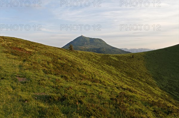 Mt Puy de Dome as seen from Mt Puy de Come