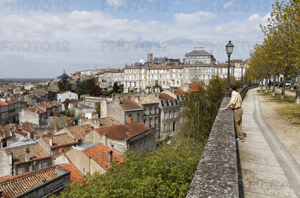 Historic town centre as seen from the fortifications