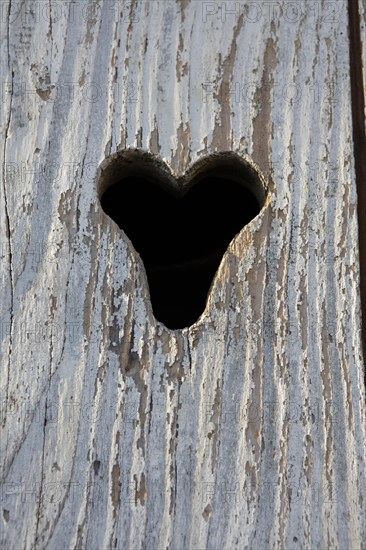 Heart in a door