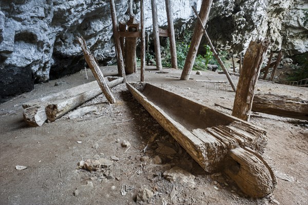 Thousand-s of years old teak coffins