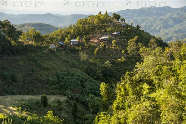 Village on a hill