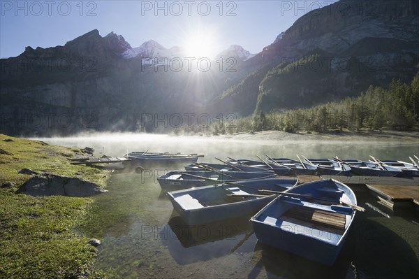 Early morning at Oeschinensee