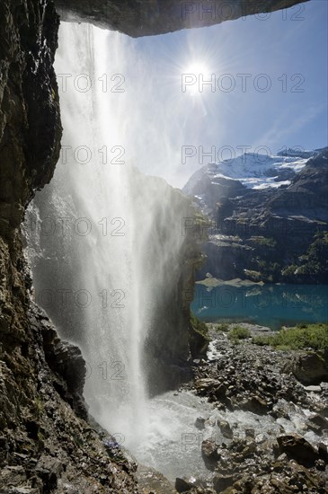 Waterfall at Oeschinensee