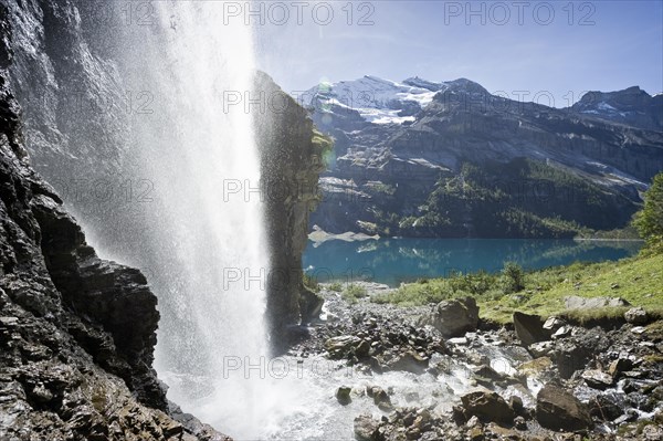 Waterfall at Oeschinensee