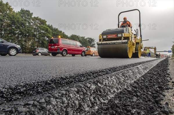 Highway construction site