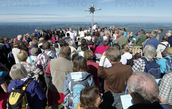 Catholic mountain service of the parish community of Weilheim with pastor Dr. Ulrich Lindl