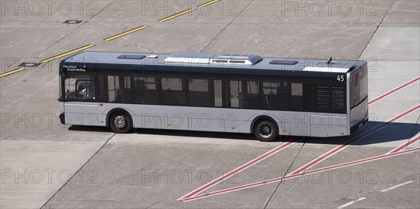 Bus on the manoeuvring area