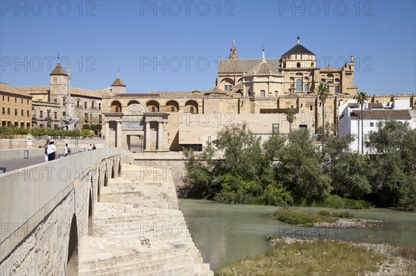 View of the Puerta del Puente gate and the Mezquita