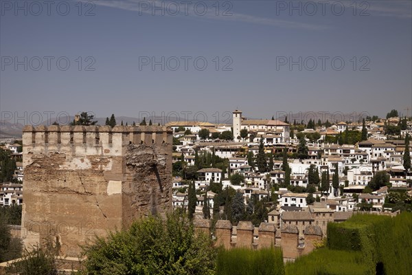 View of Albayzin district as seen from the the Alhambra