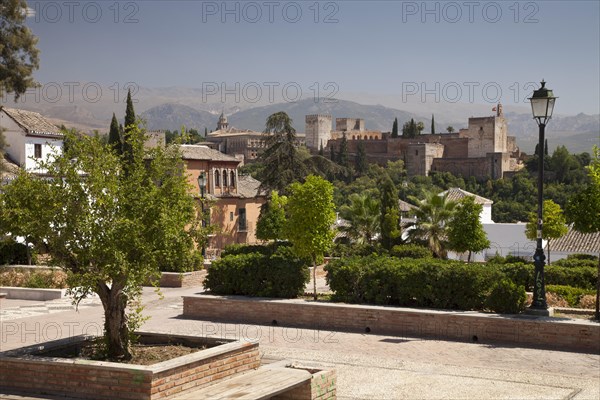 View from the Albayzin district towards the Alhambra