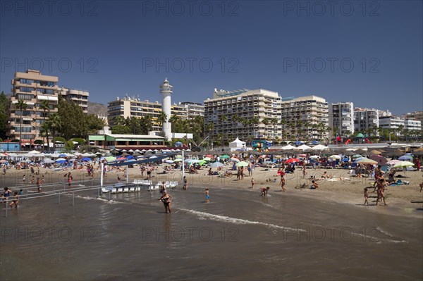 View from the seaside towards the beach