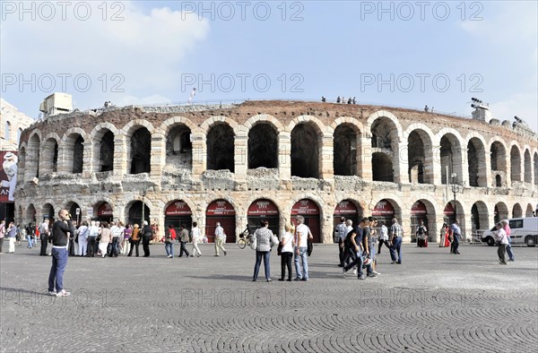 Piazza Bra and the Arena di Verona