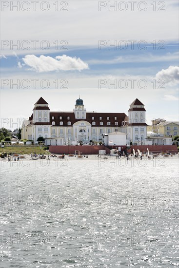 Beach and the Kurhaus spa building