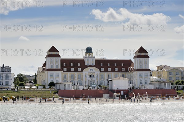 Beach and the Kurhaus spa building