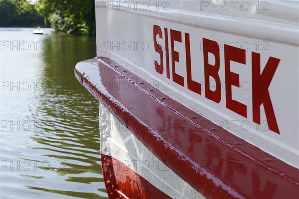 Sielbek' Alster river steamer on the Osterbekkanal canal