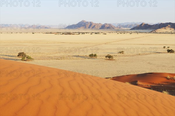 View from Elim Dune towards the Naukluft Mountains