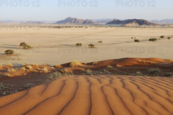 View from Elim Dune towards the Naukluft Mountains