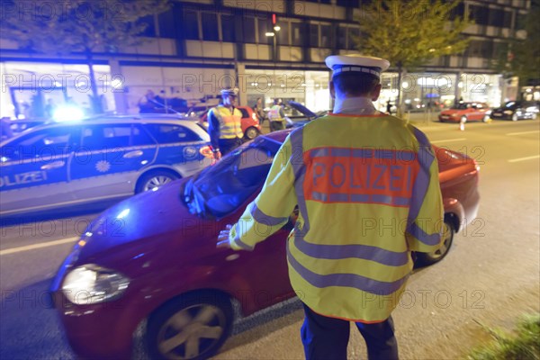 Police control at night