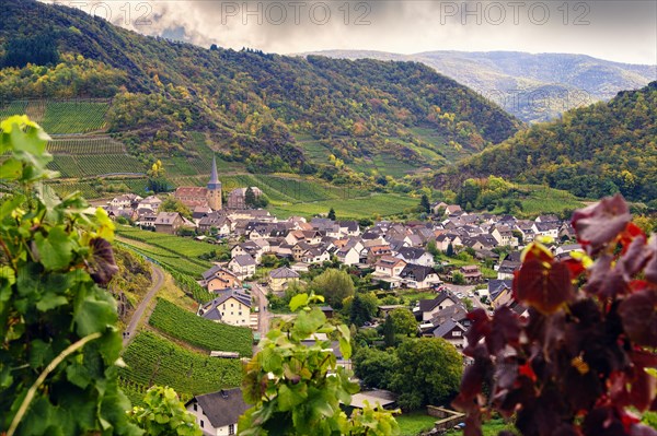 Village of Mayschoss below the Red Wine Hiking Trail in the Ahr Valley