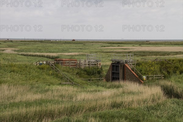 Flood gates at Cley next the Sea by River Glaven