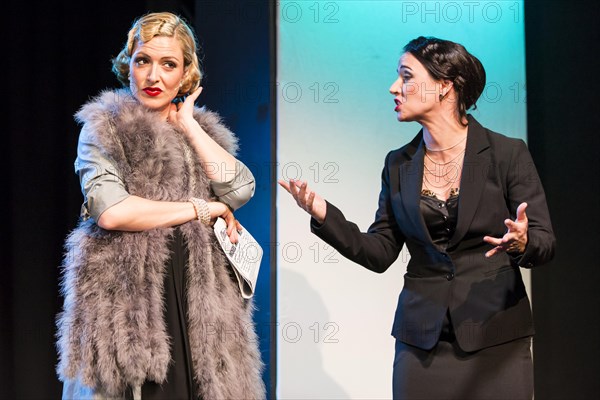 The musical Chicago with Natascha-Cecillia Hill as Velma Kelly and Adriana De Toffol as Matron Mama Morton live at the Le Theatre theatre in Kriens