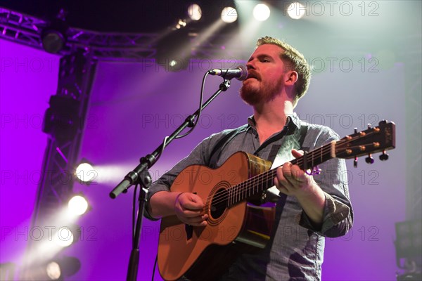 The British singer and songwriter John Smith performing live at the Blue Balls Festival