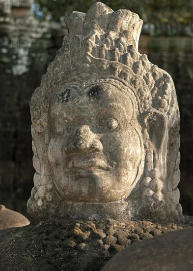 Detail of a figure from the right boundary of the access road to the south gate