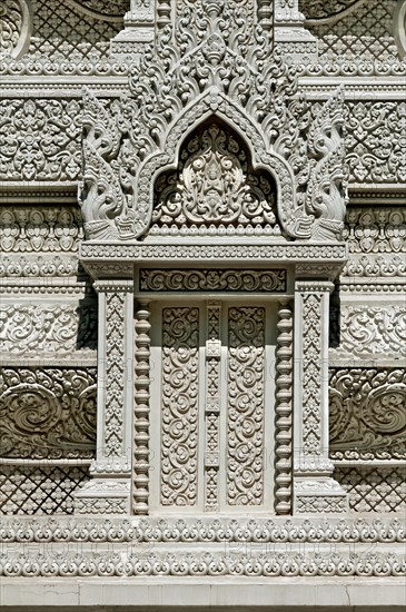 Detailed view of a stupa