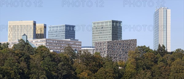 View of the EU buildings in the European quarter