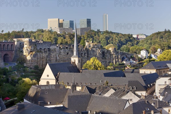 View over the lower town