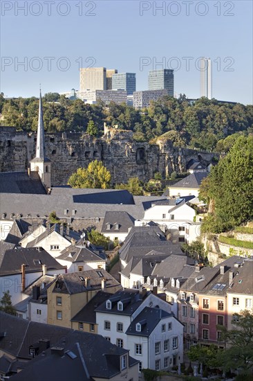 View over the lower town