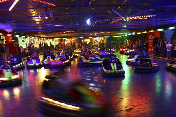 Fairground ride at night